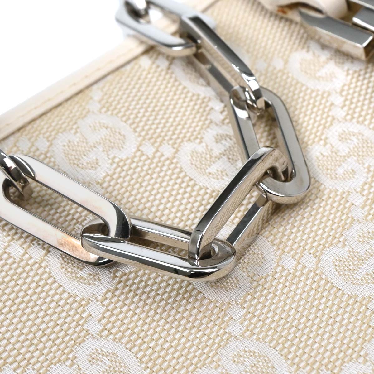 Gucci Off-white Canvas GG Jackie Handbag