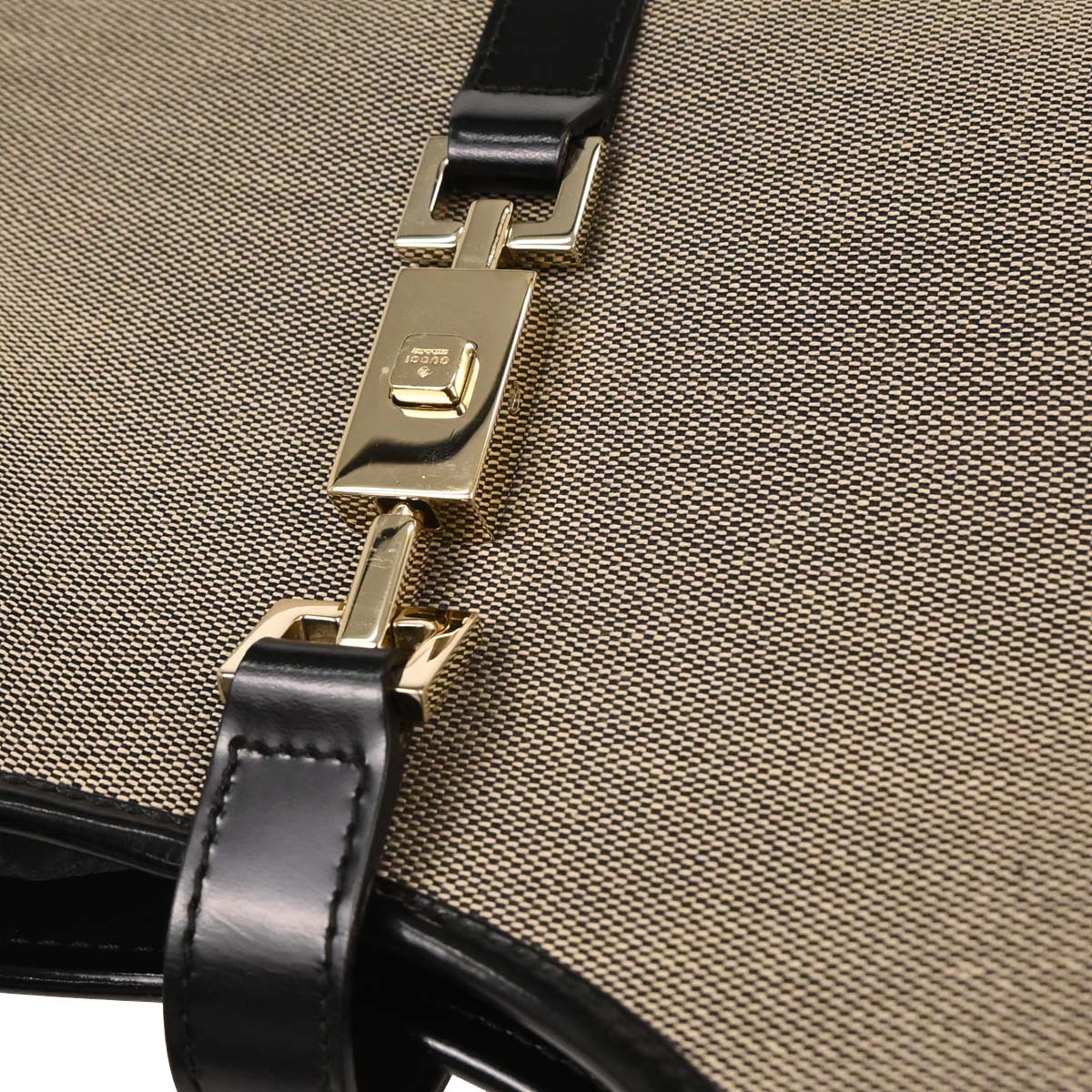 Gucci Beige Canvas Jackie Handbag