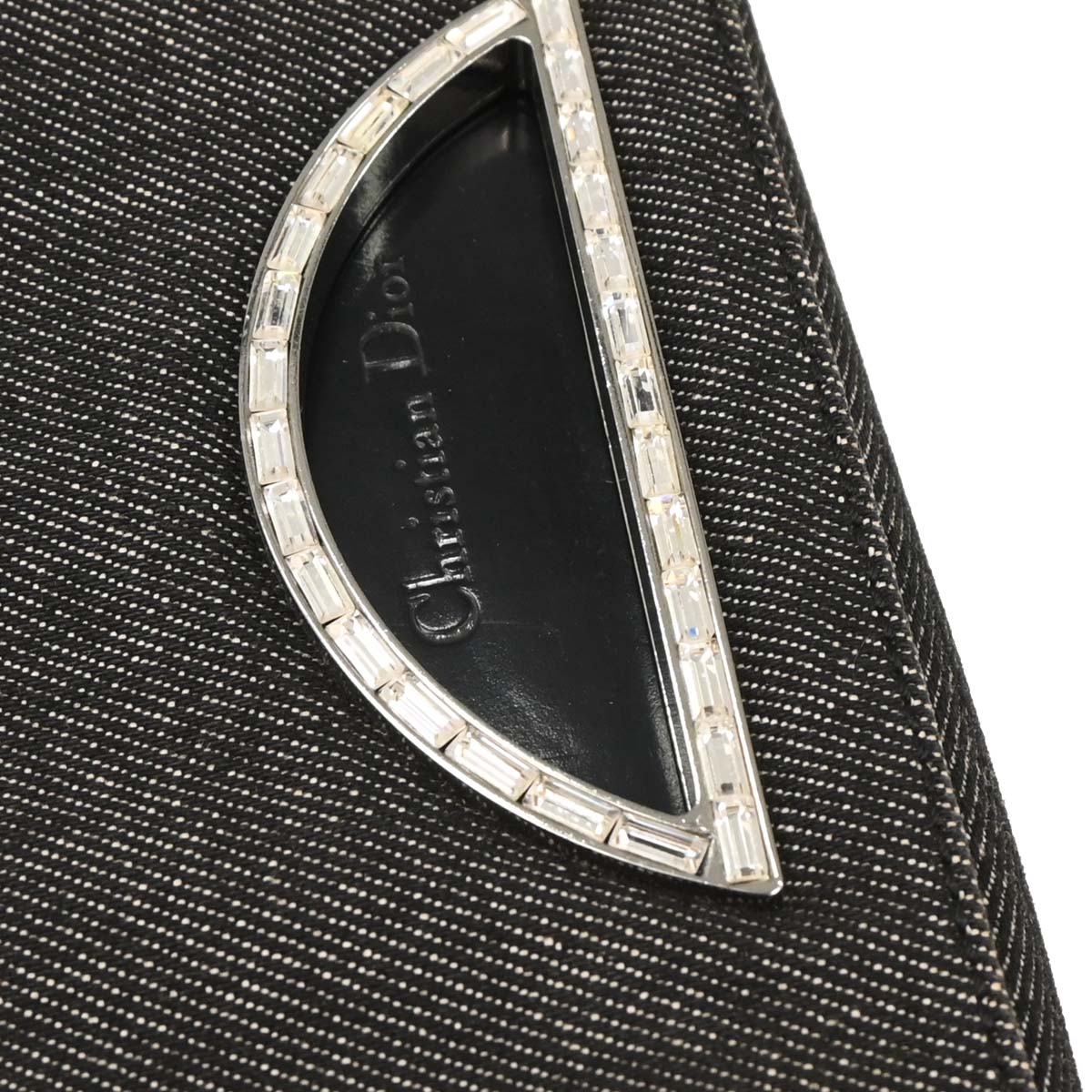 Christian Dior Black Denim Malice Handbag