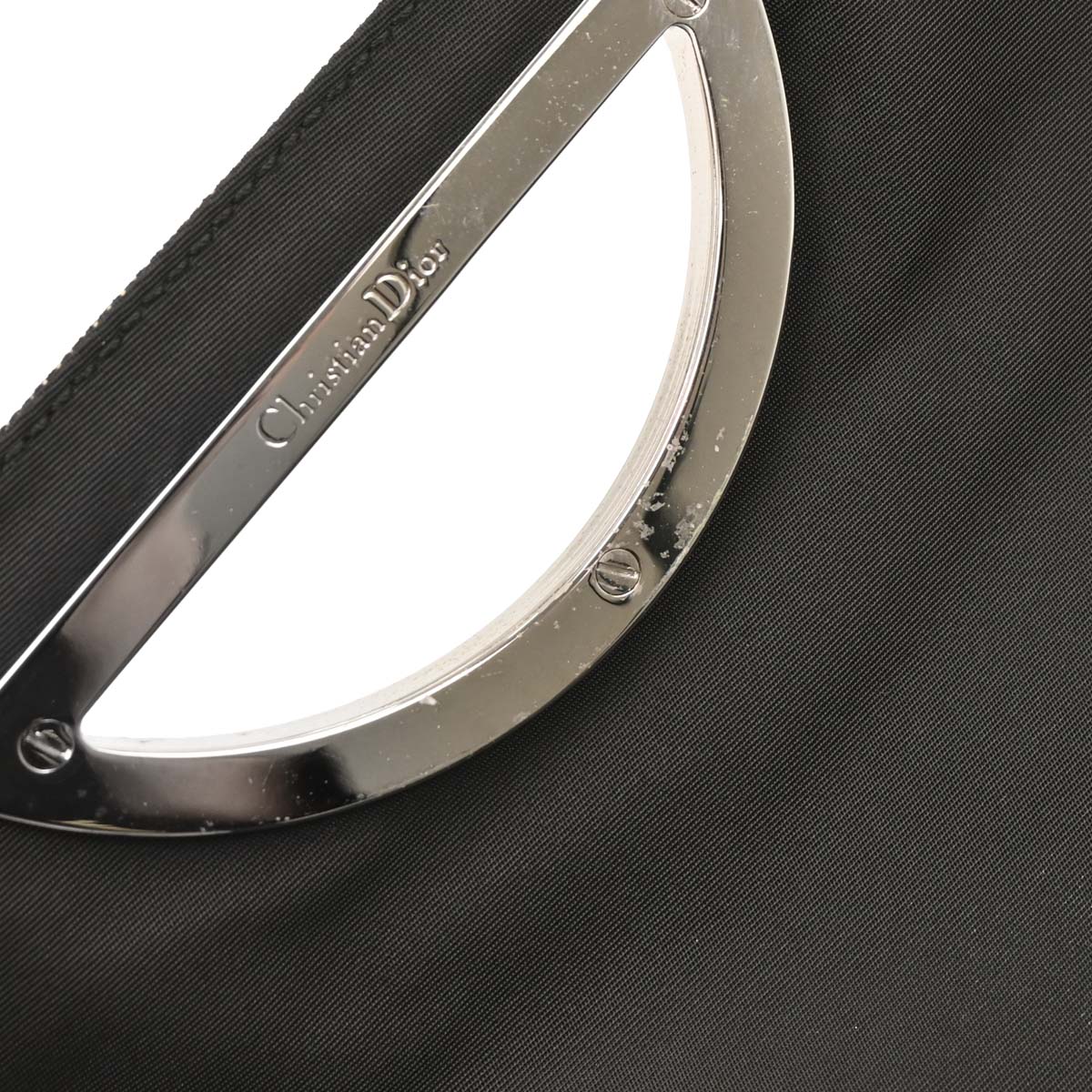 Christian Dior Black Denim Malice Handbag