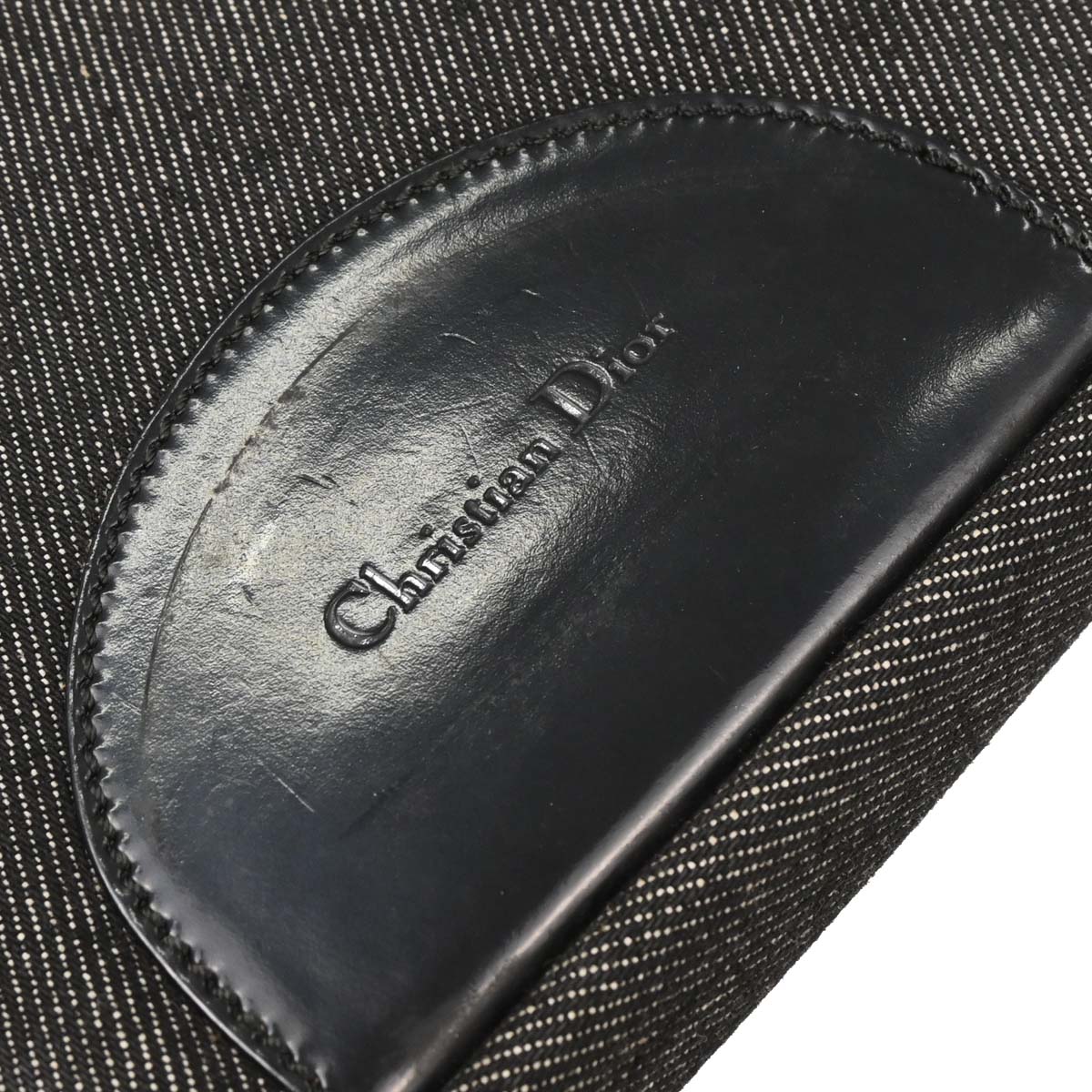 Christian Dior Black Denim Malice Handbag