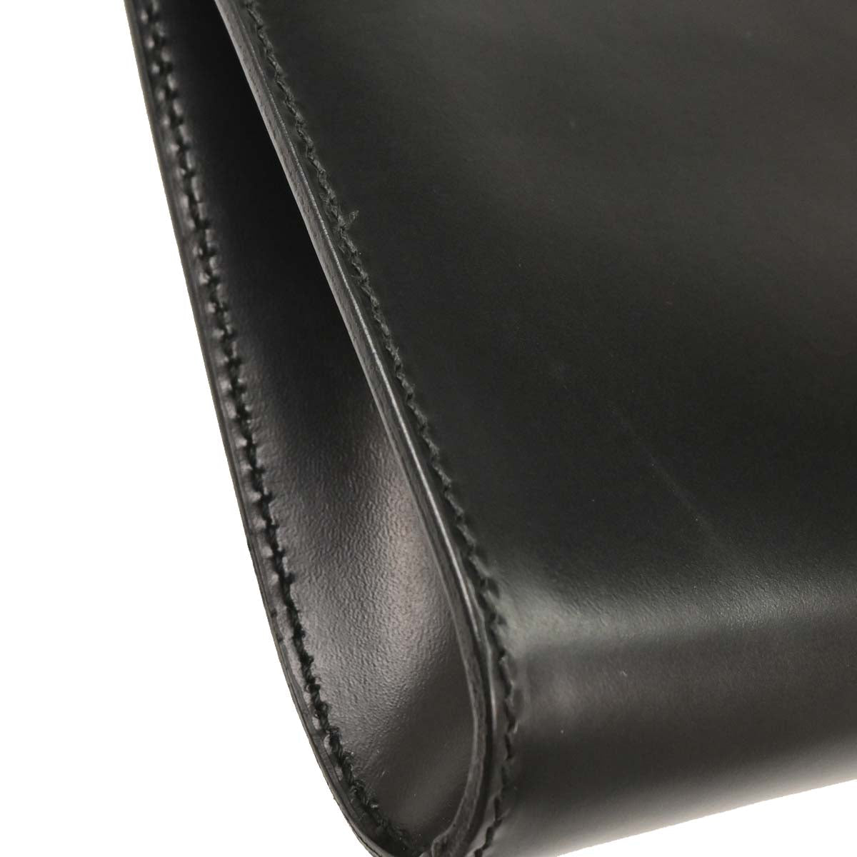 Salvatore Ferragamo Black Leather Gancini Handbag