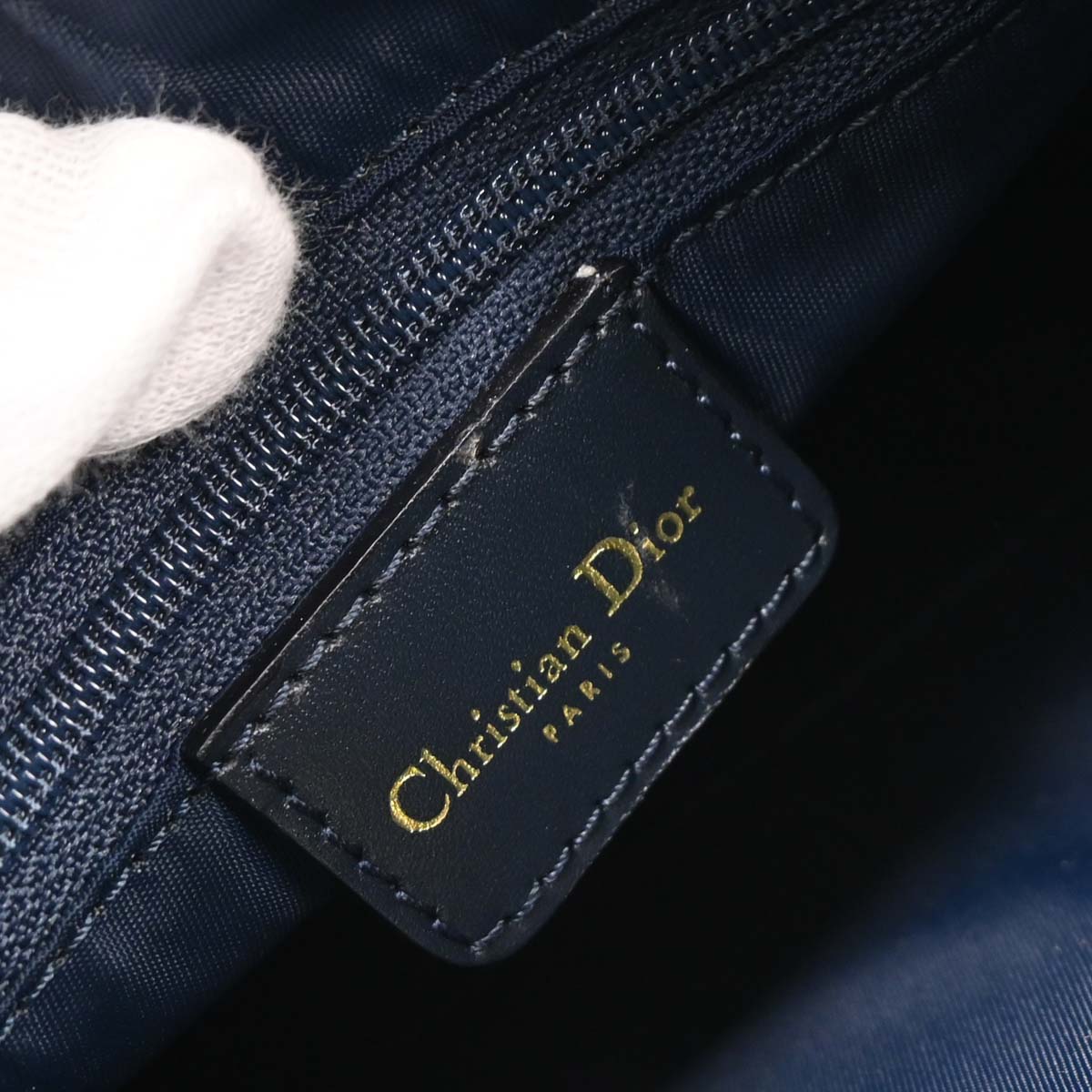 Christian Dior Navy Trotter Handbag