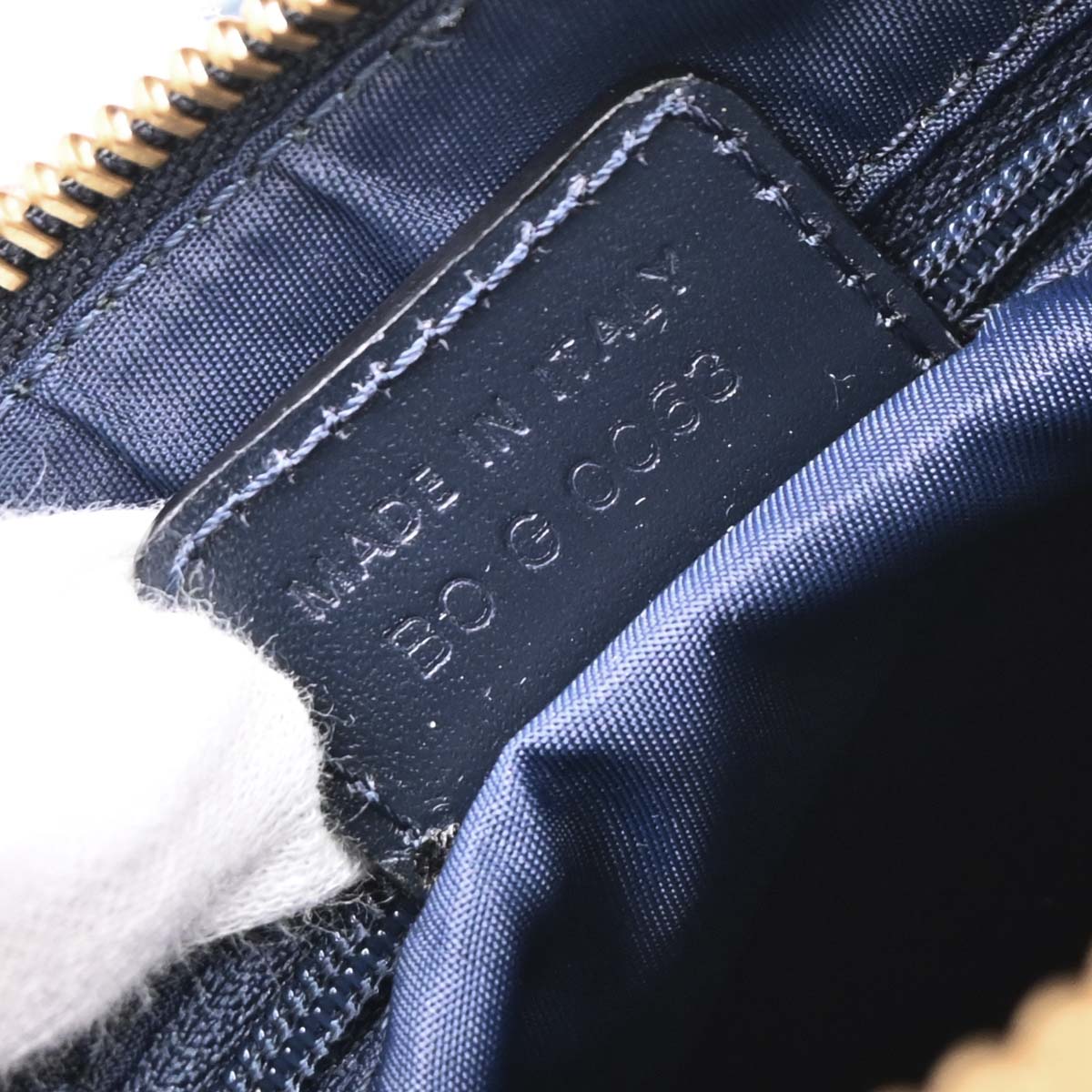 Christian Dior Navy Trotter Handbag