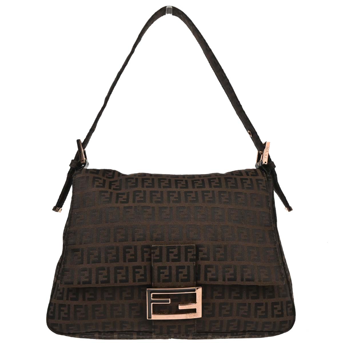 Fendi Brown Zucchino Mamma Baguette Handbag