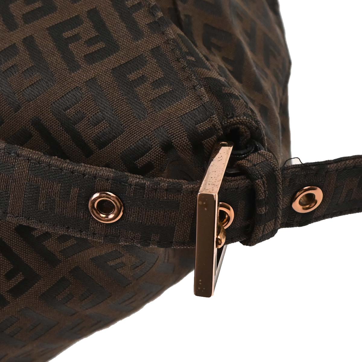 Fendi Brown Zucchino Mamma Baguette Handbag