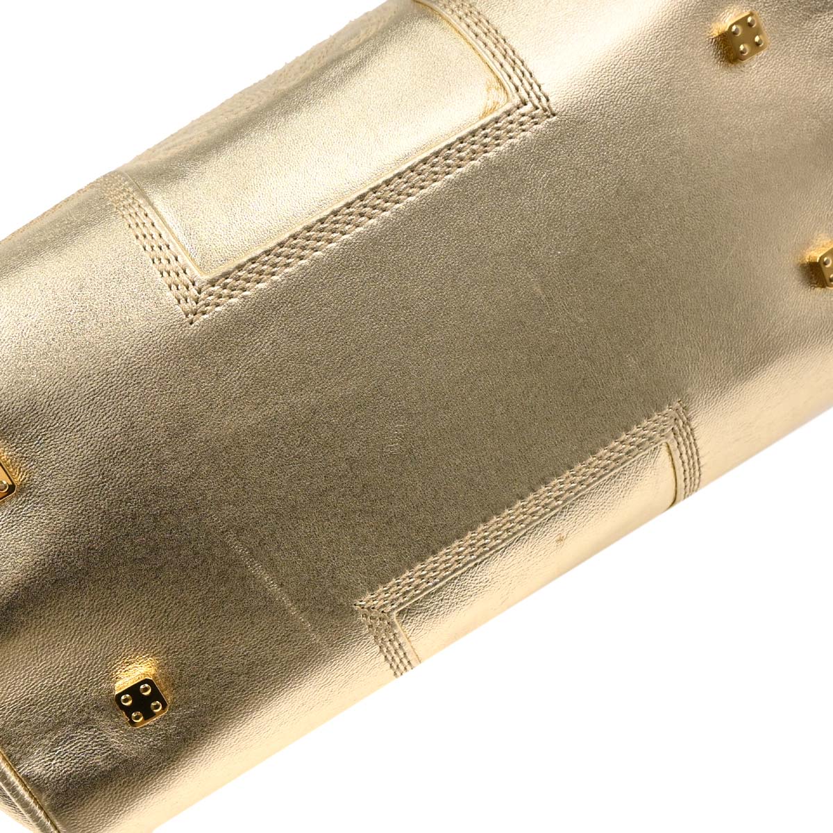 Loewe Metallic Gold Leather Amazona 28 Handbag