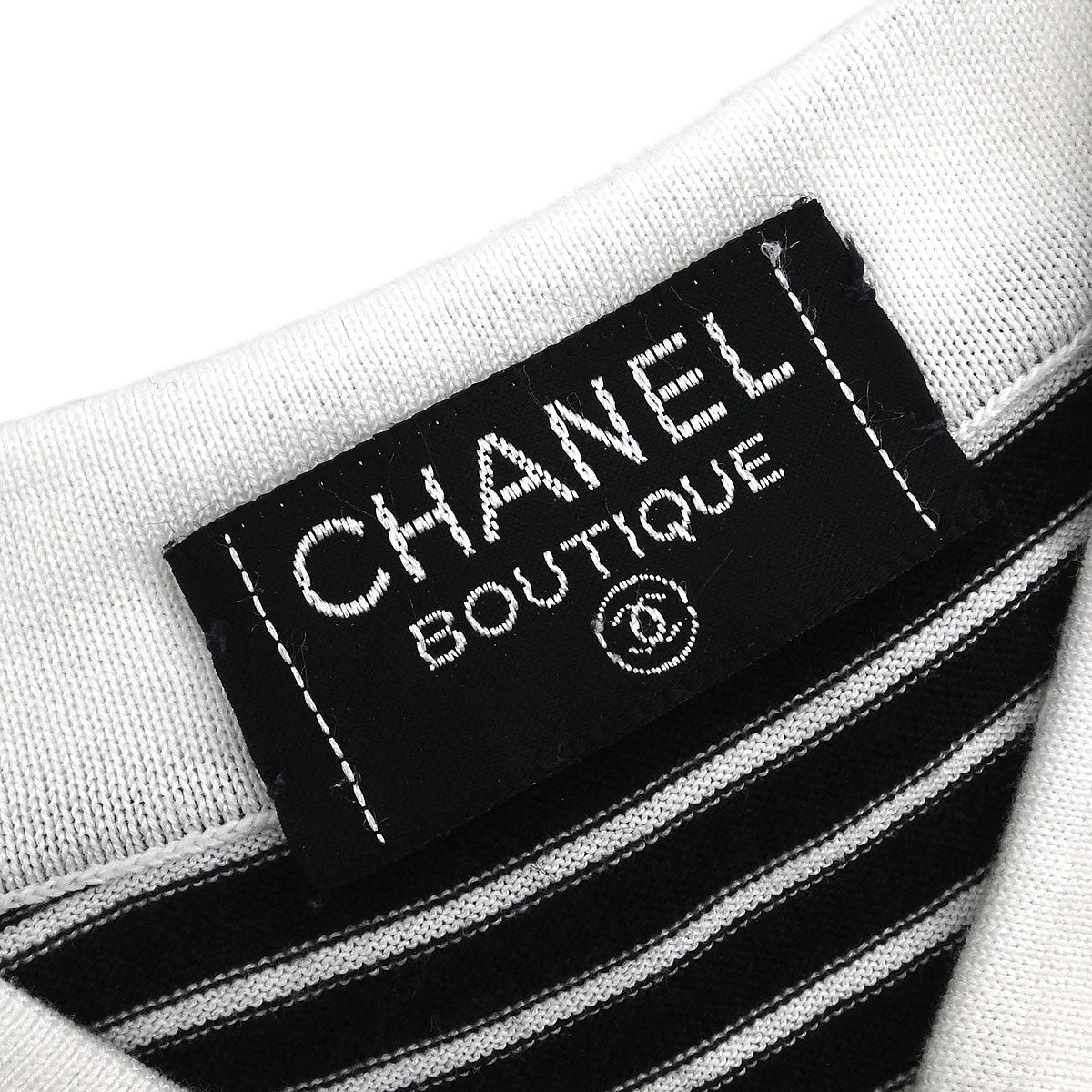 Chanel Short Sleeve Polo Shirt Top Black #42