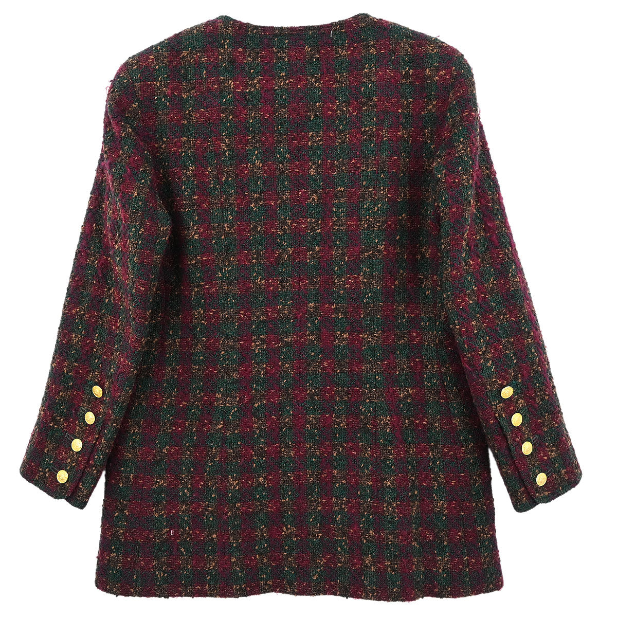 Chanel Collarless Jacket Brown