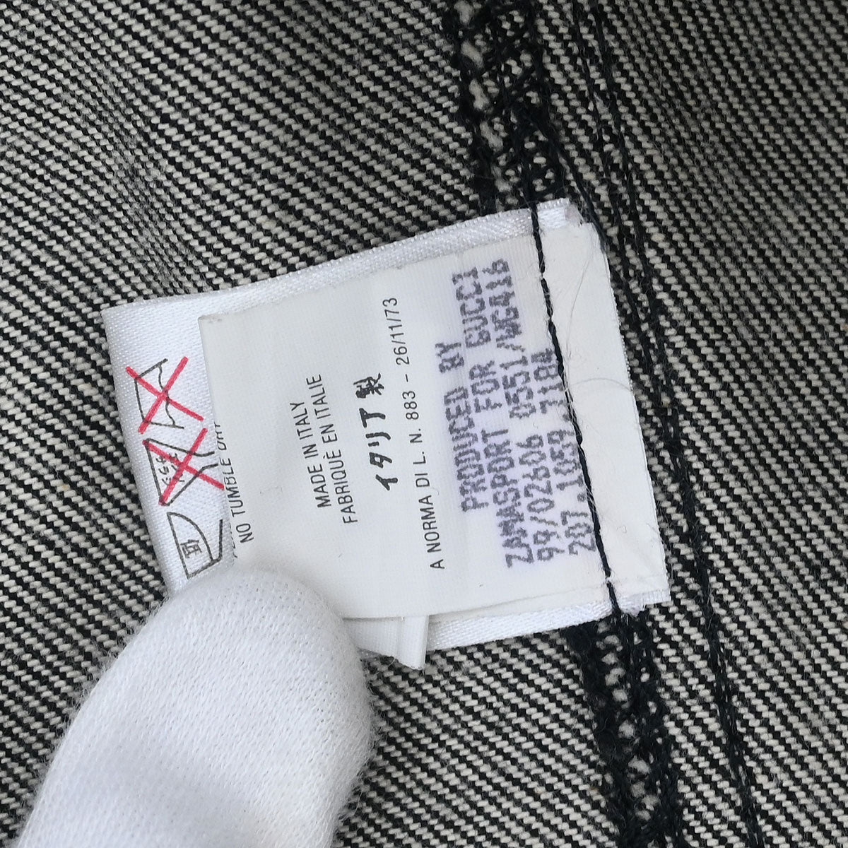 Gucci 1999 Denim Jacket Black #40