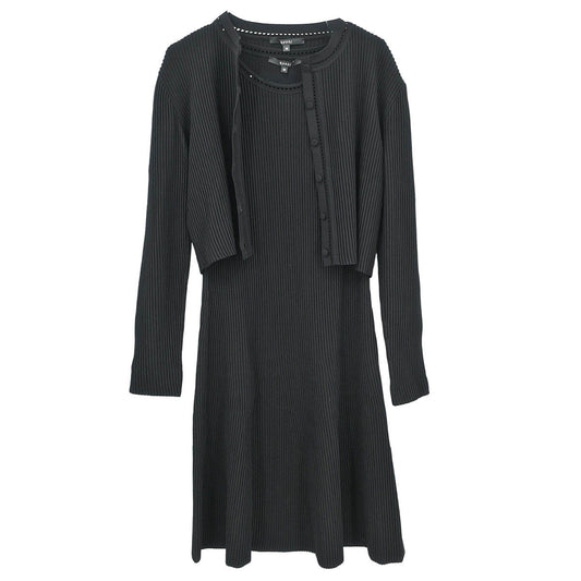 Gucci Setup Cardigan Sleeveless Dress Black #M
