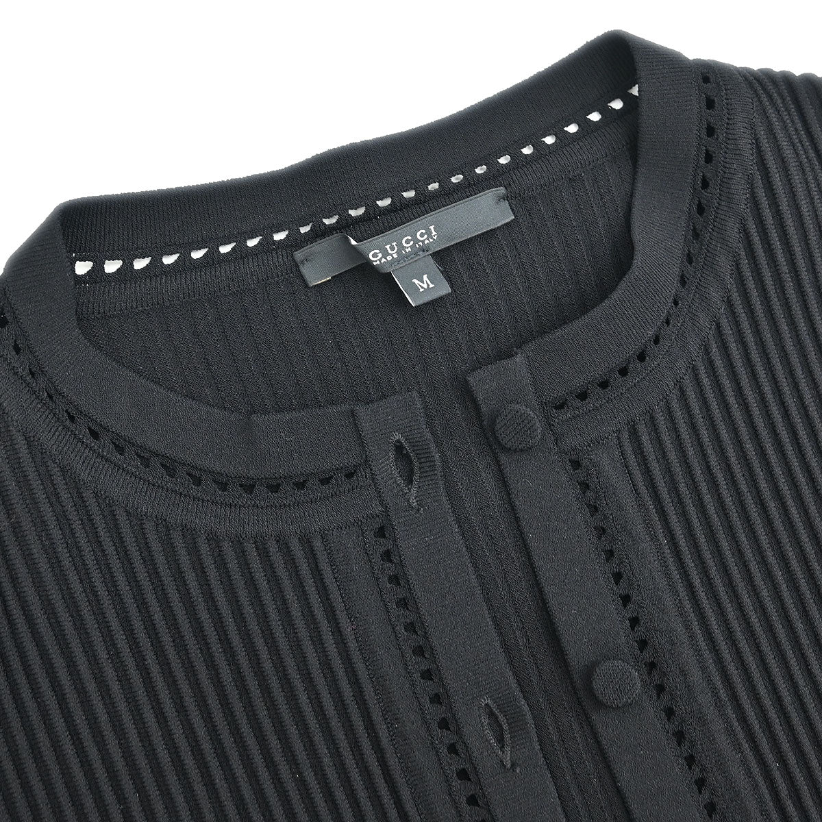 Gucci Setup Cardigan Sleeveless Dress Black #M