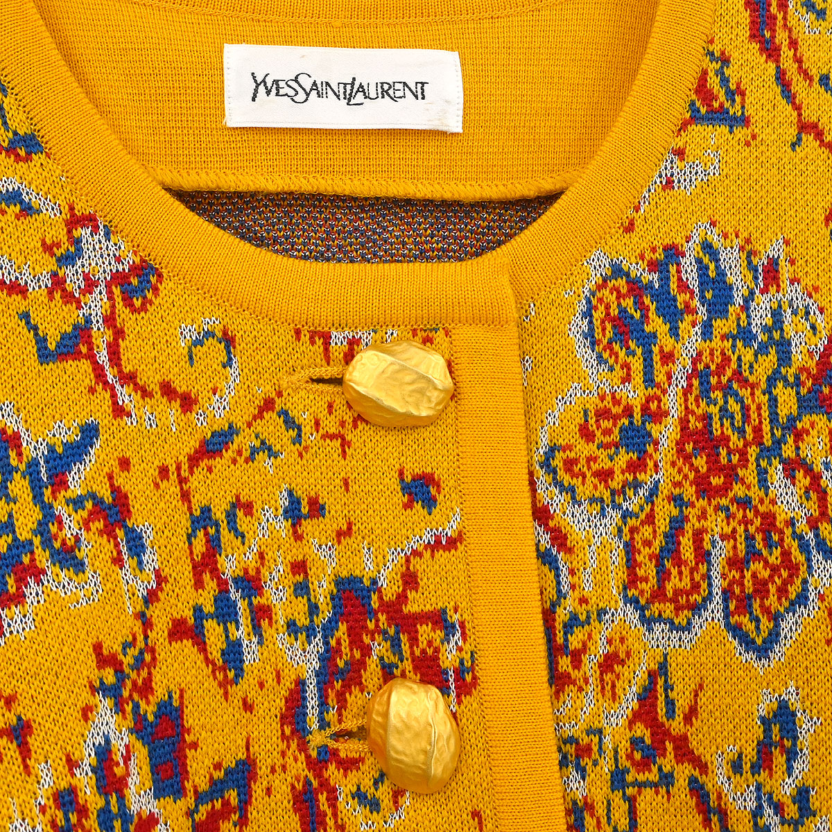 Yves Saint Laurent Cardigan Yellow #M