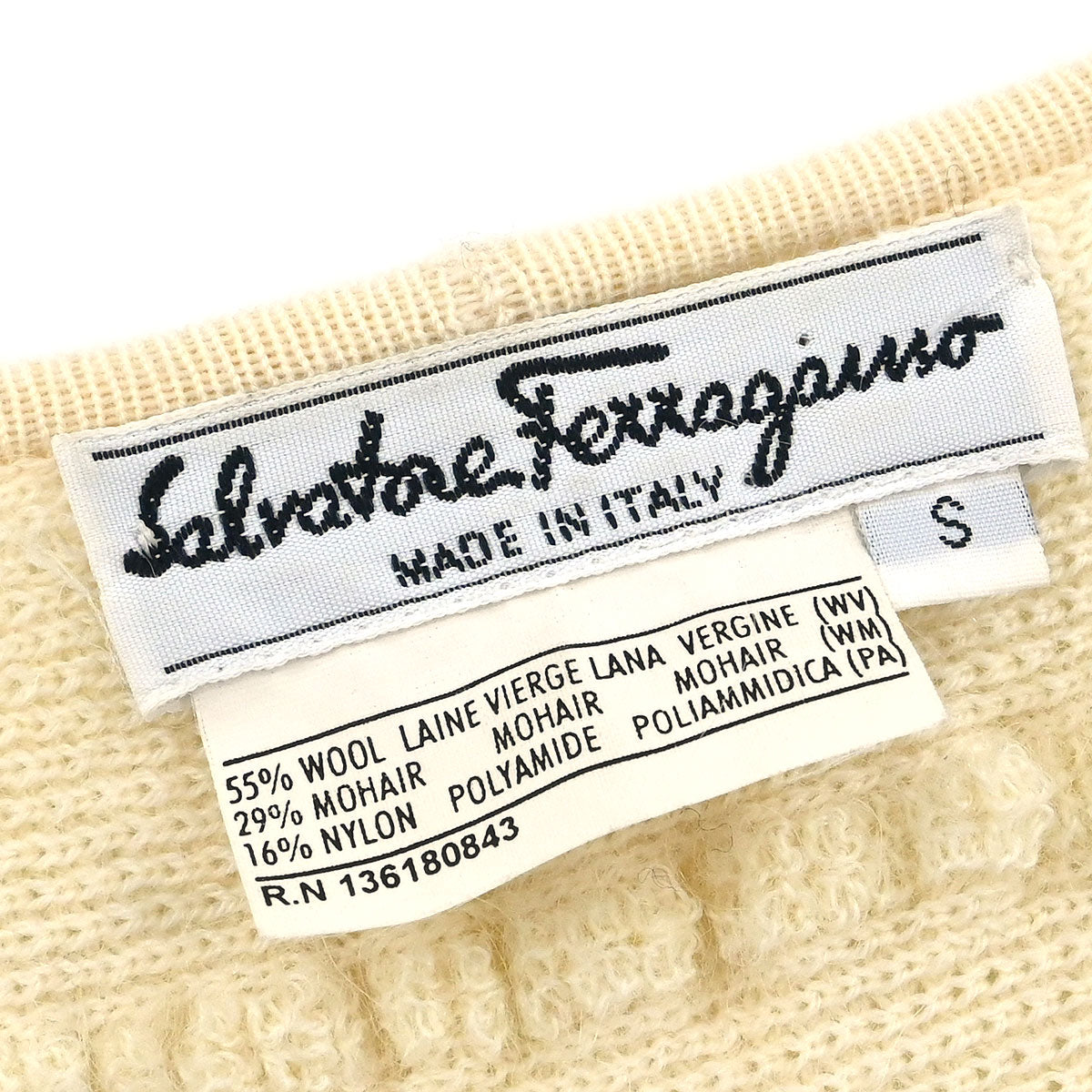 Salvatore Ferragamo Cardigan White #S