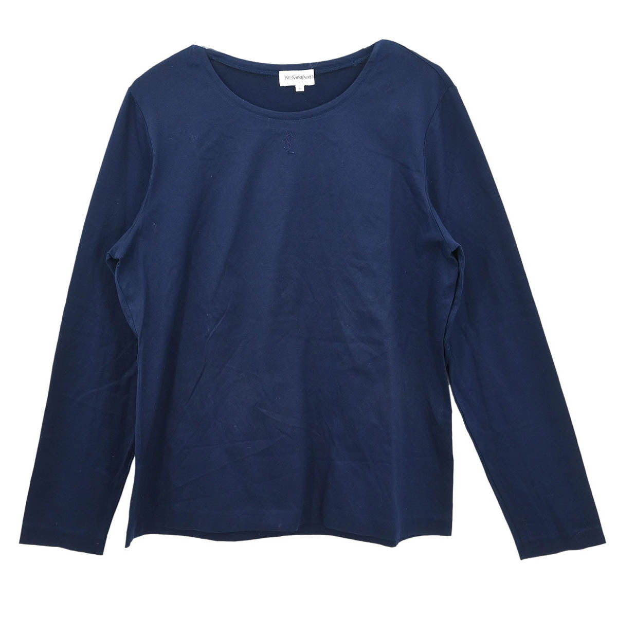 Yves Saint Laurent T-shirt Top Navy #L