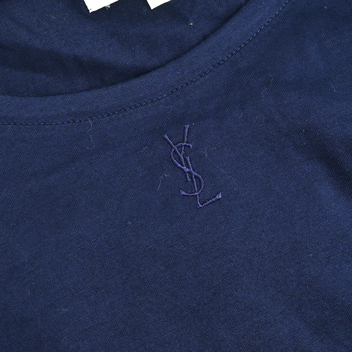 Yves Saint Laurent T-shirt Top Navy #L