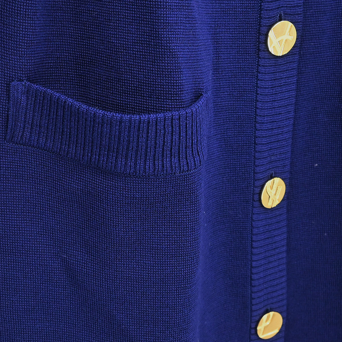 Yves Saint Laurent Cardigan Navy #L