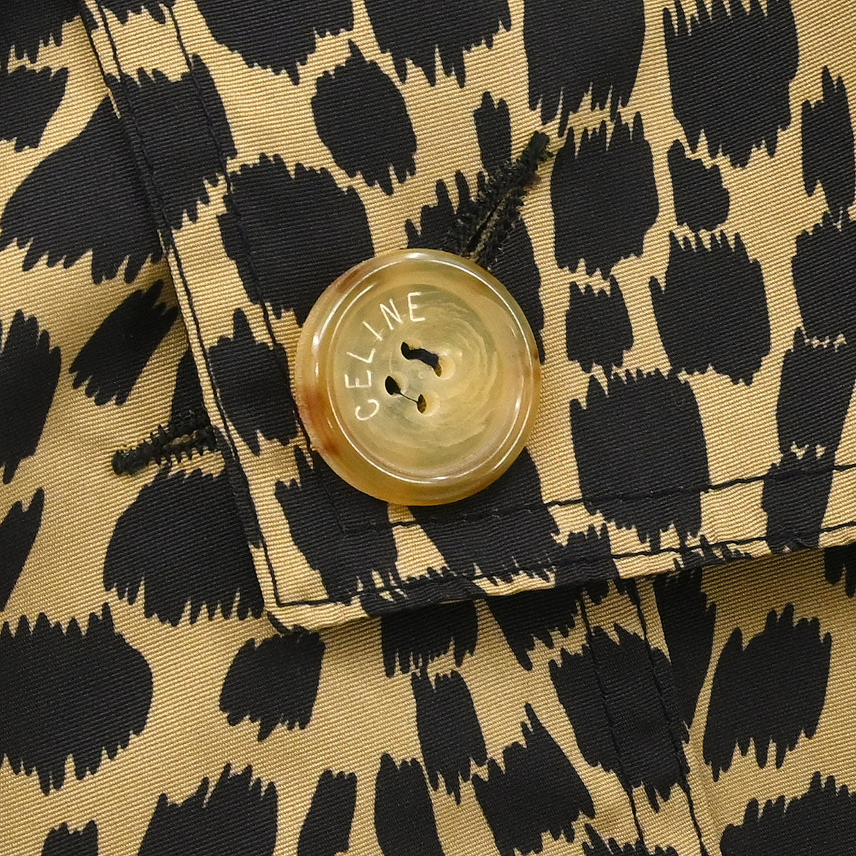 Celine Coat Leopard Brown