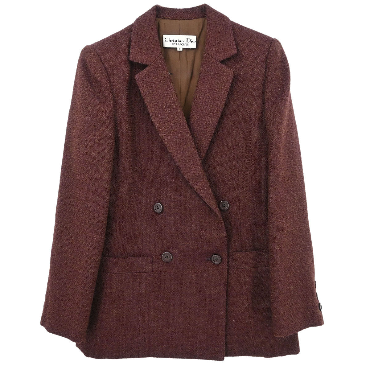 Christian Dior Double Breasted Jacket Brown #S