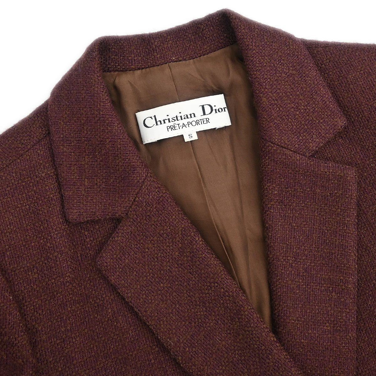 Christian Dior Double Breasted Jacket Brown #S