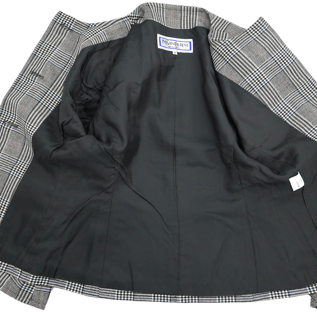 Yves Saint Laurent Collarless Jacket Black #S