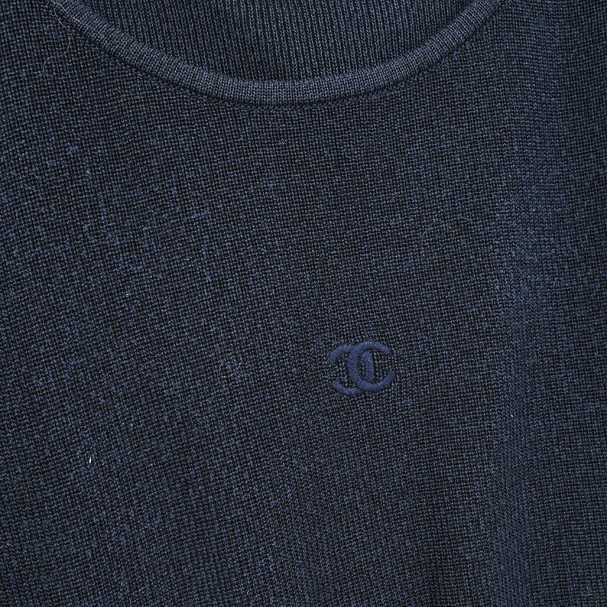 Chanel 1996 Short Sleeve Top Navy #38