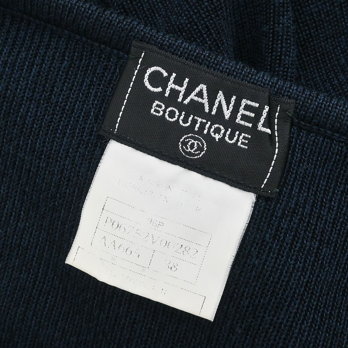 Chanel 1996 Short Sleeve Top Navy #38