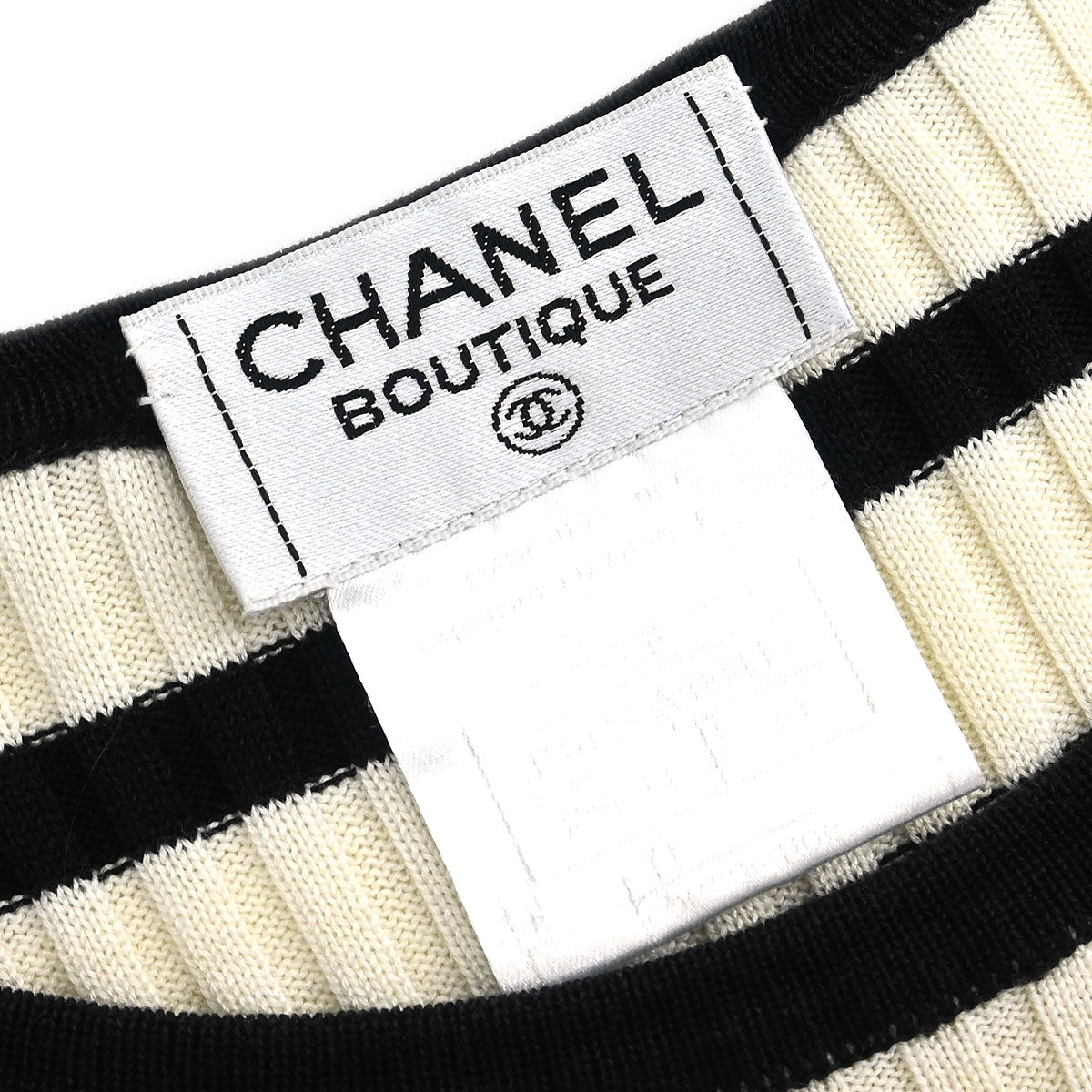 Chanel 1998 Short Sleeve Top White #40
