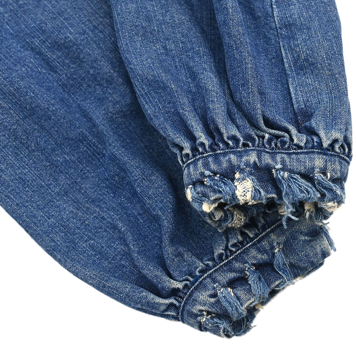 Chanel 2006 Collarless Denim Jacket Indigo #36
