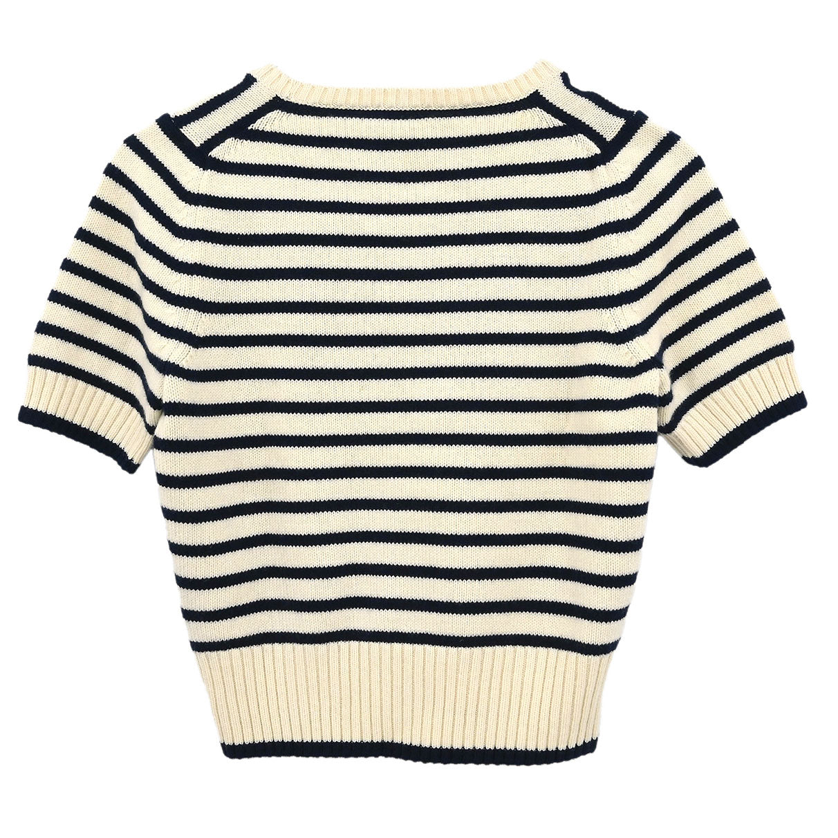 Chanel 2003 Short Sleeve Top White #36