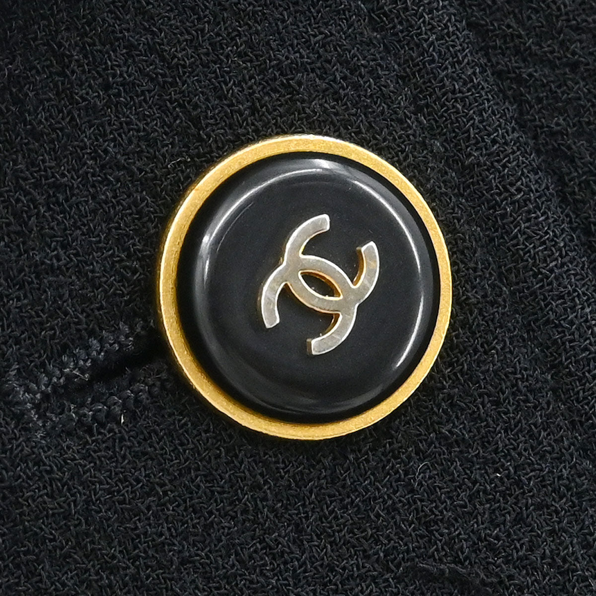 Chanel 1995 Single Breasted Jacket Black #38