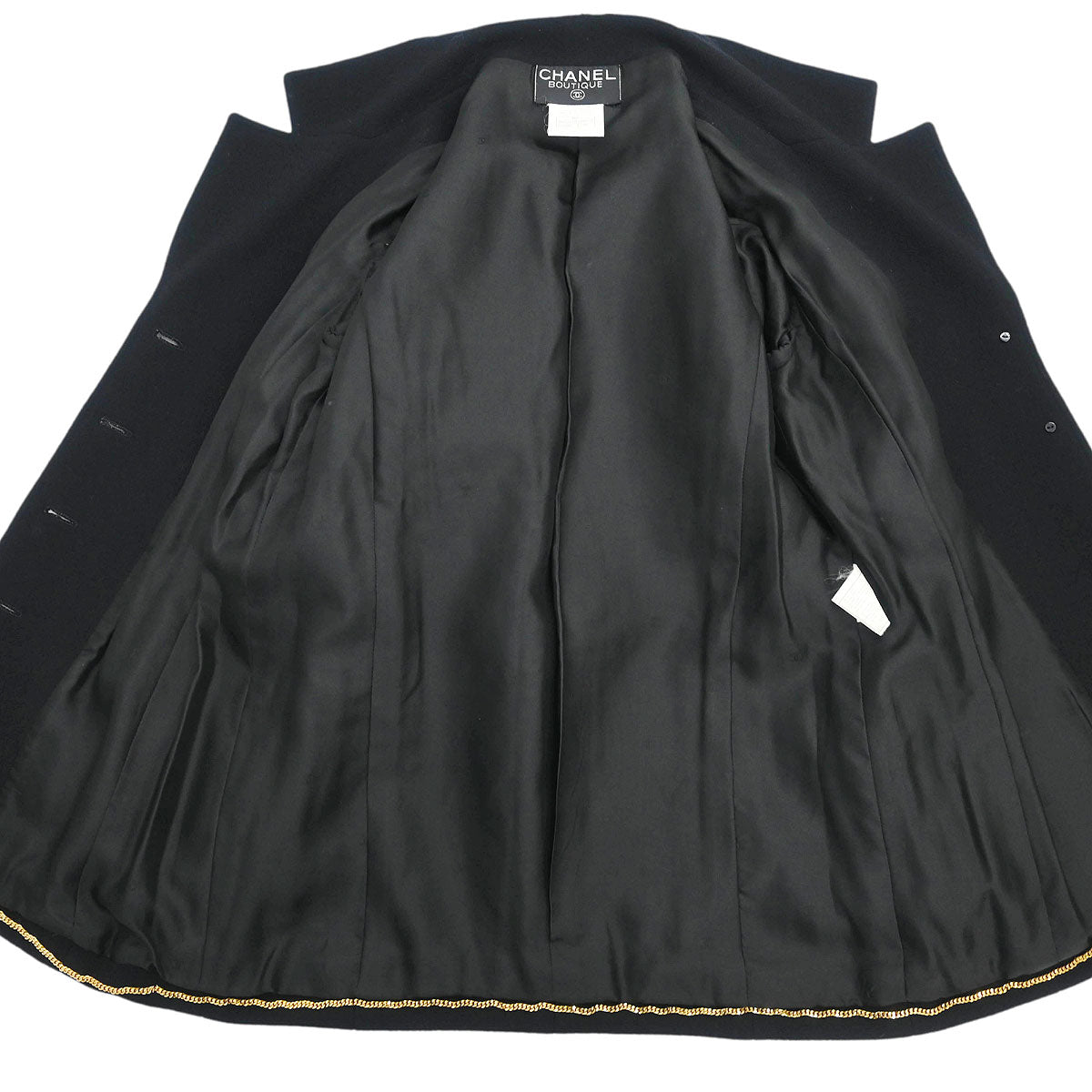 Chanel 1995 Single Breasted Jacket Black #38