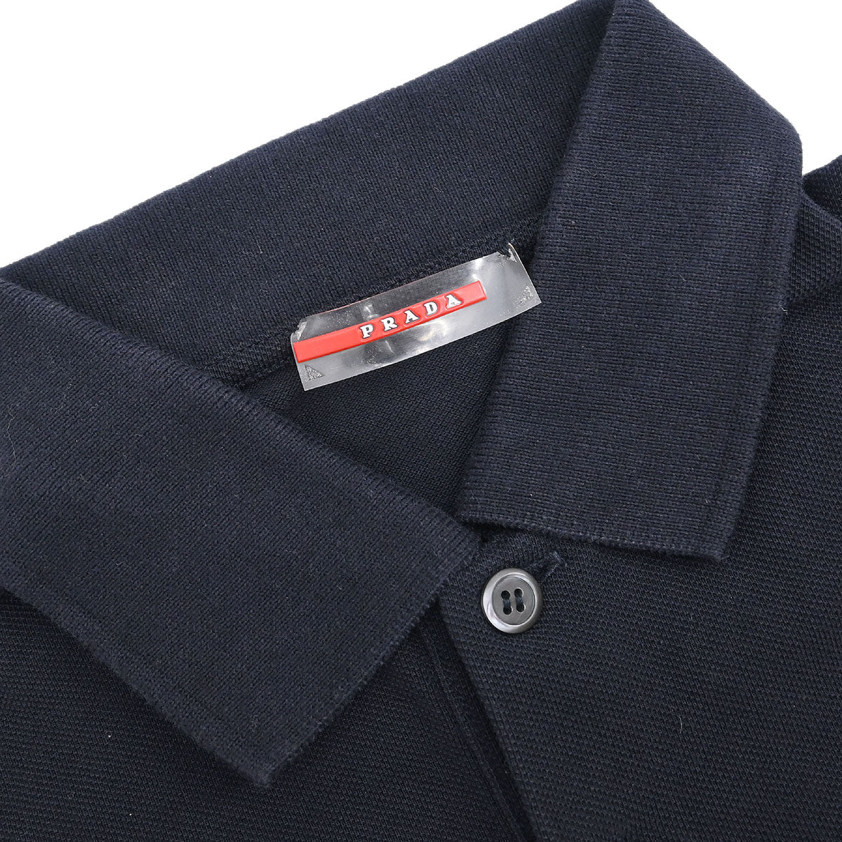Prada Sport Polo Shirt Top Navy #S