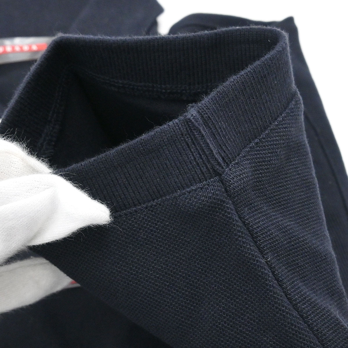 Prada Sport Polo Shirt Top Navy #S