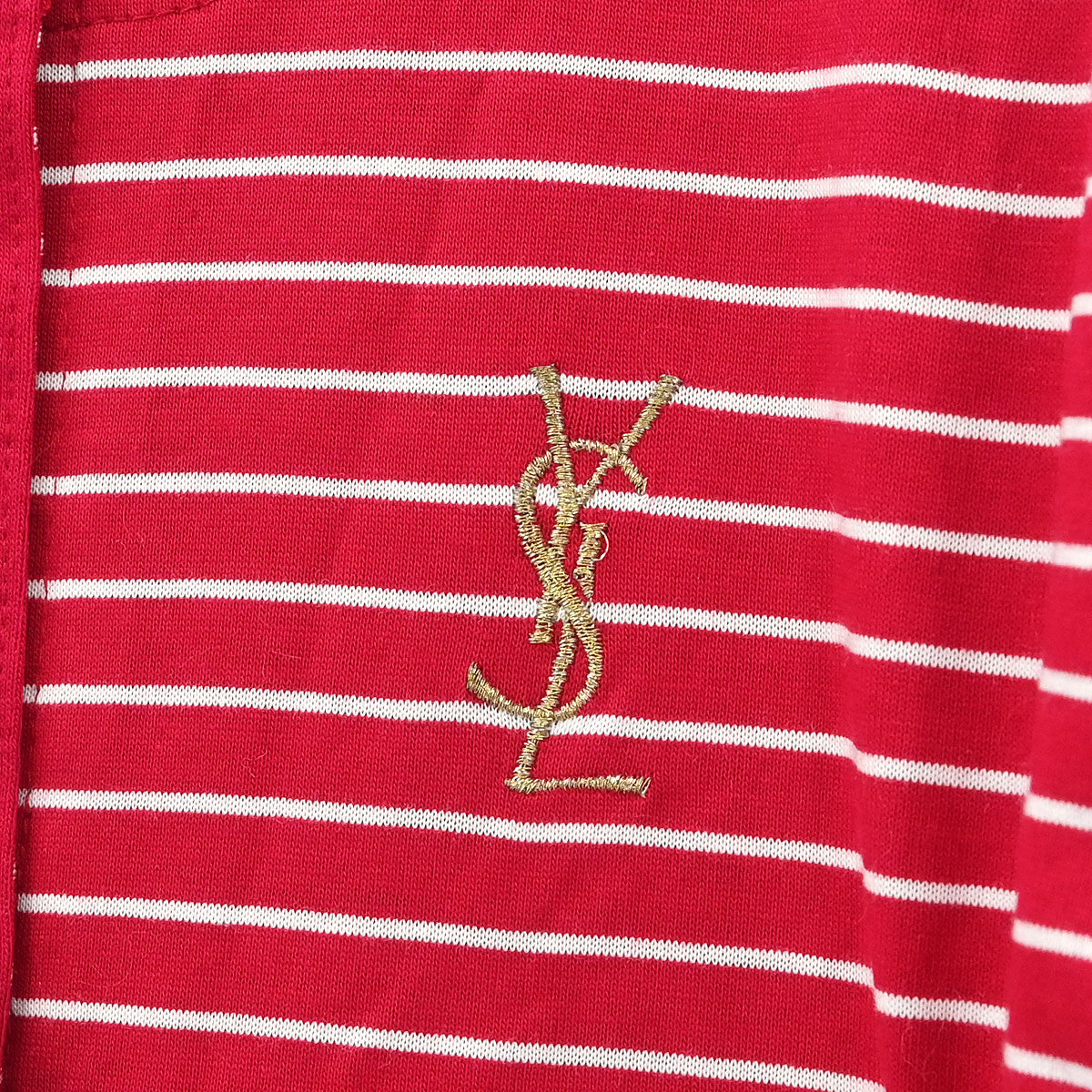 Yves Saint Laurent Short Sleeve Top Red #M