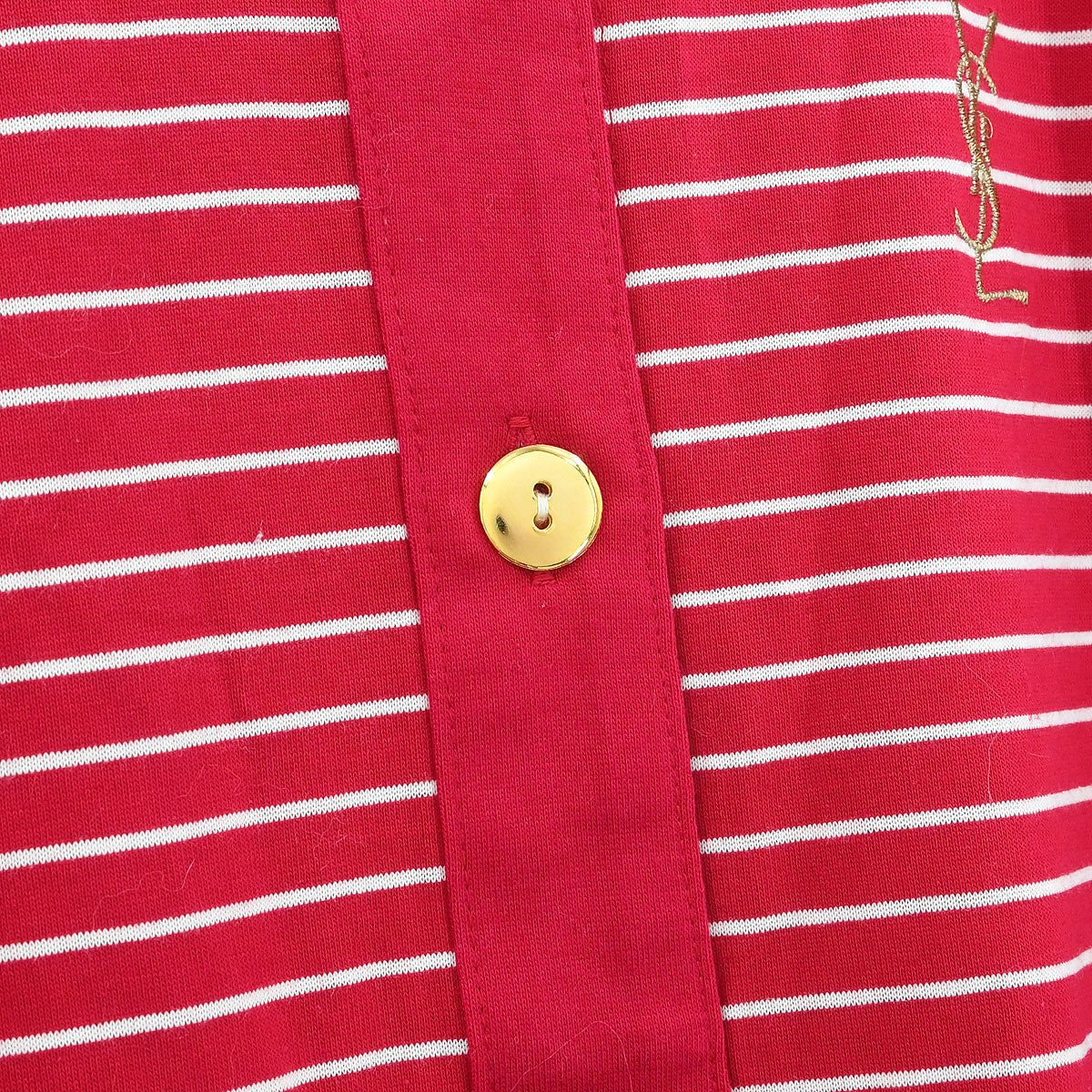 Yves Saint Laurent Short Sleeve Top Red #M