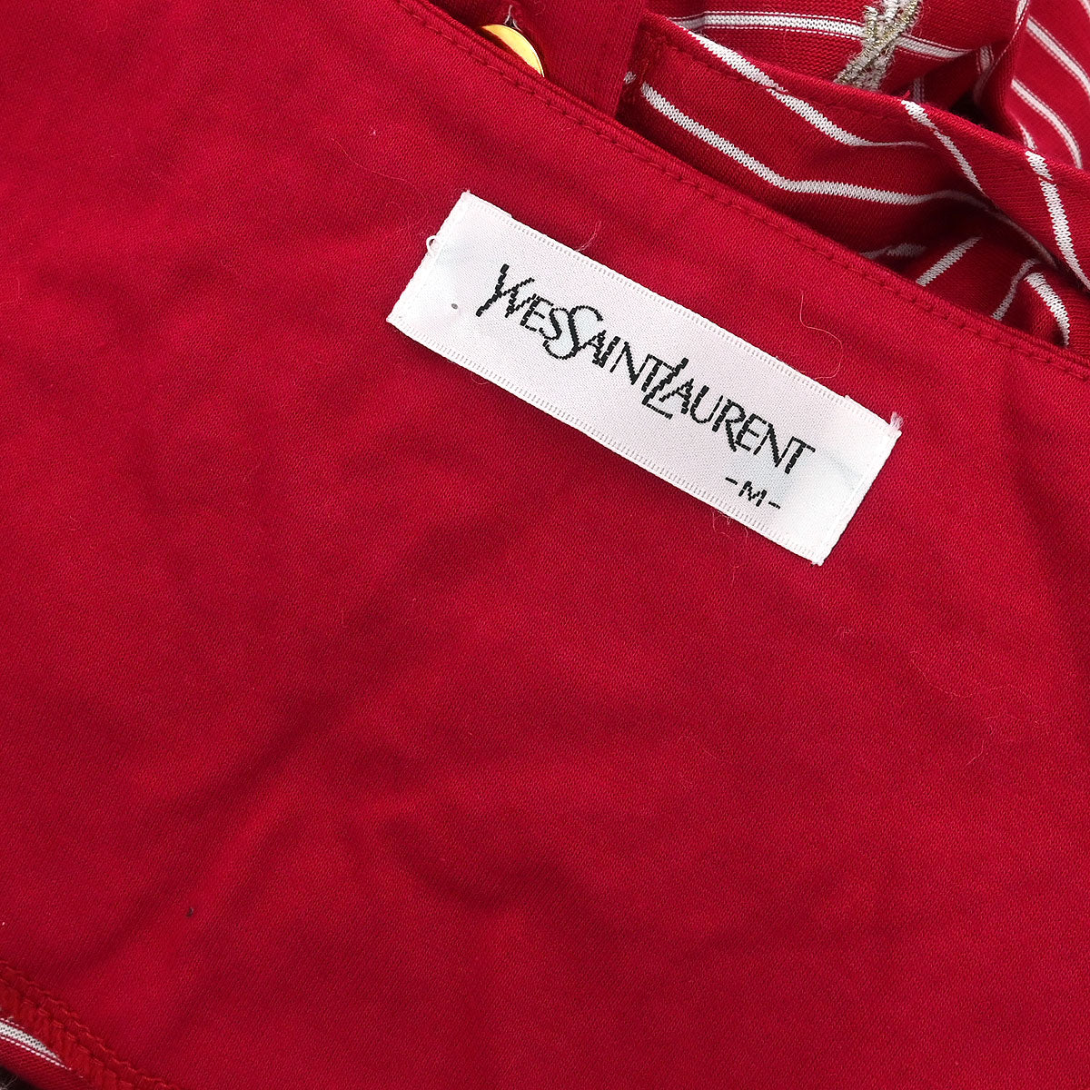 Yves Saint Laurent Short Sleeve Top Red #M