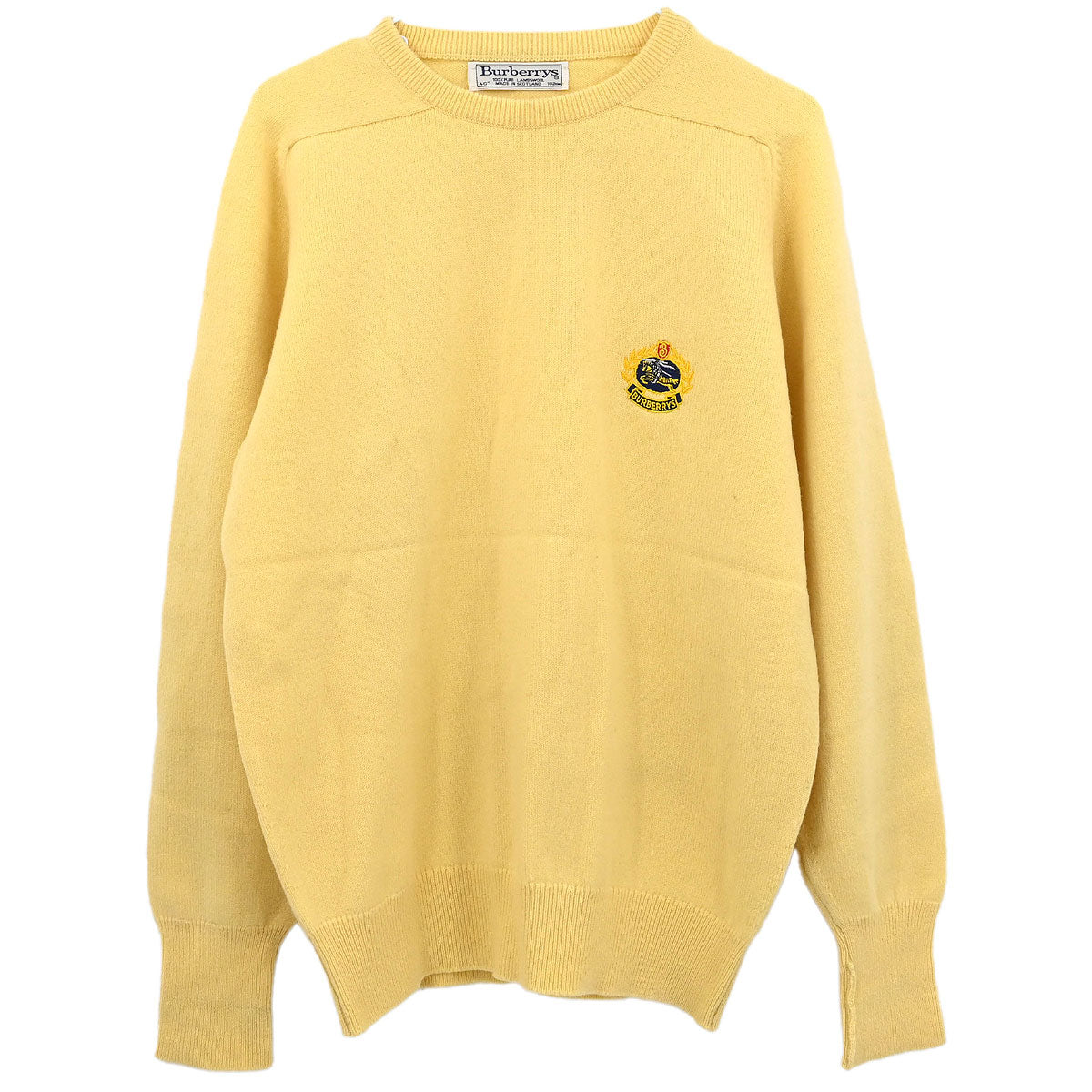 Burberrys Sweater Top Yellow M5 #40