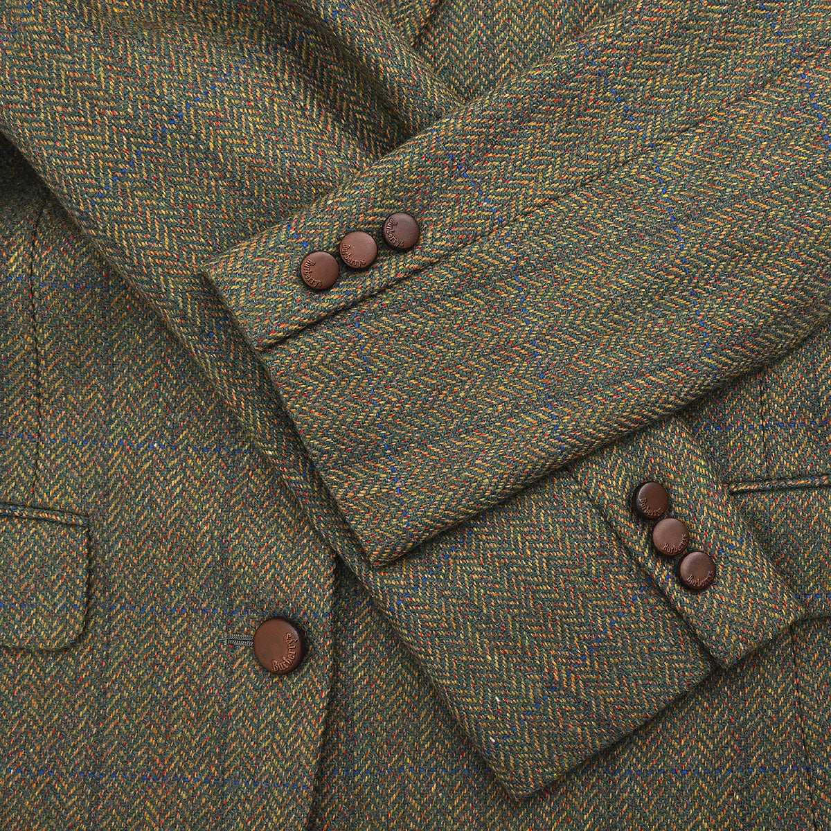 Burberrys Single Breasted Jacket Dark Green #36–38