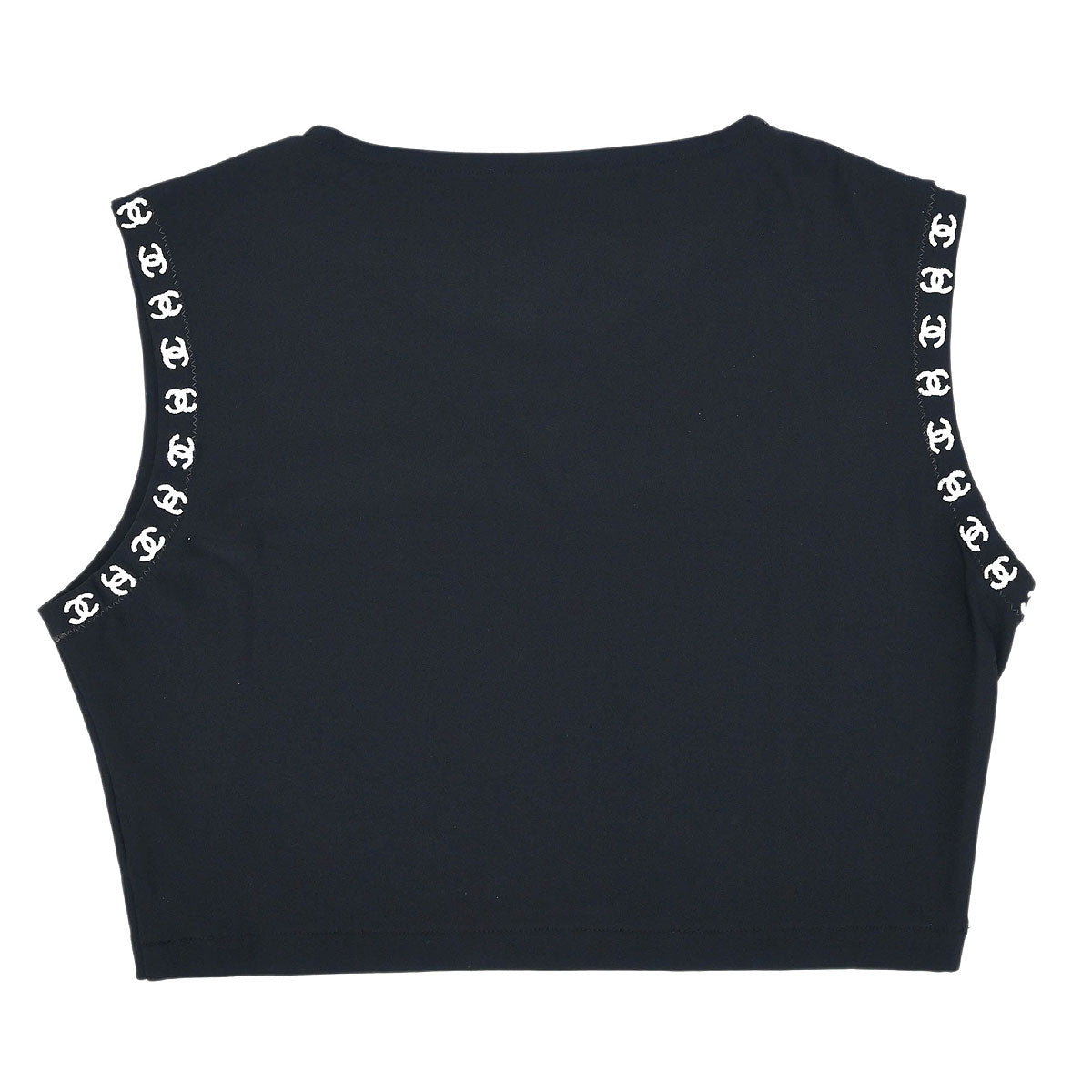 Chanel 1997 Cropped Tank Top Black #38