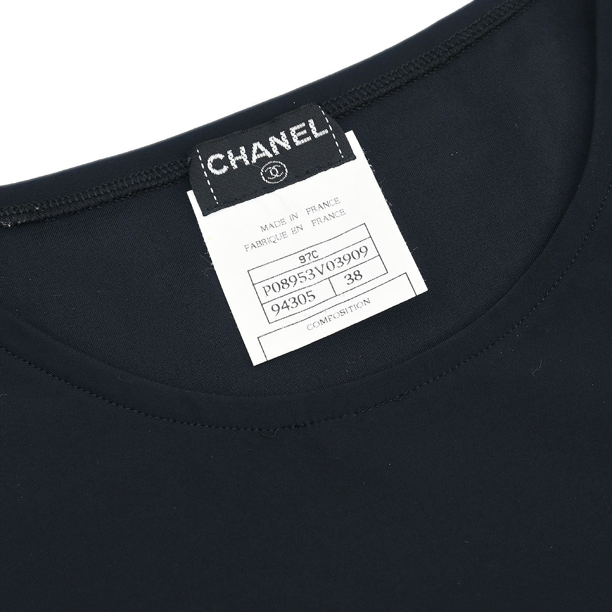 Chanel 1997 Cropped Tank Top Black #38