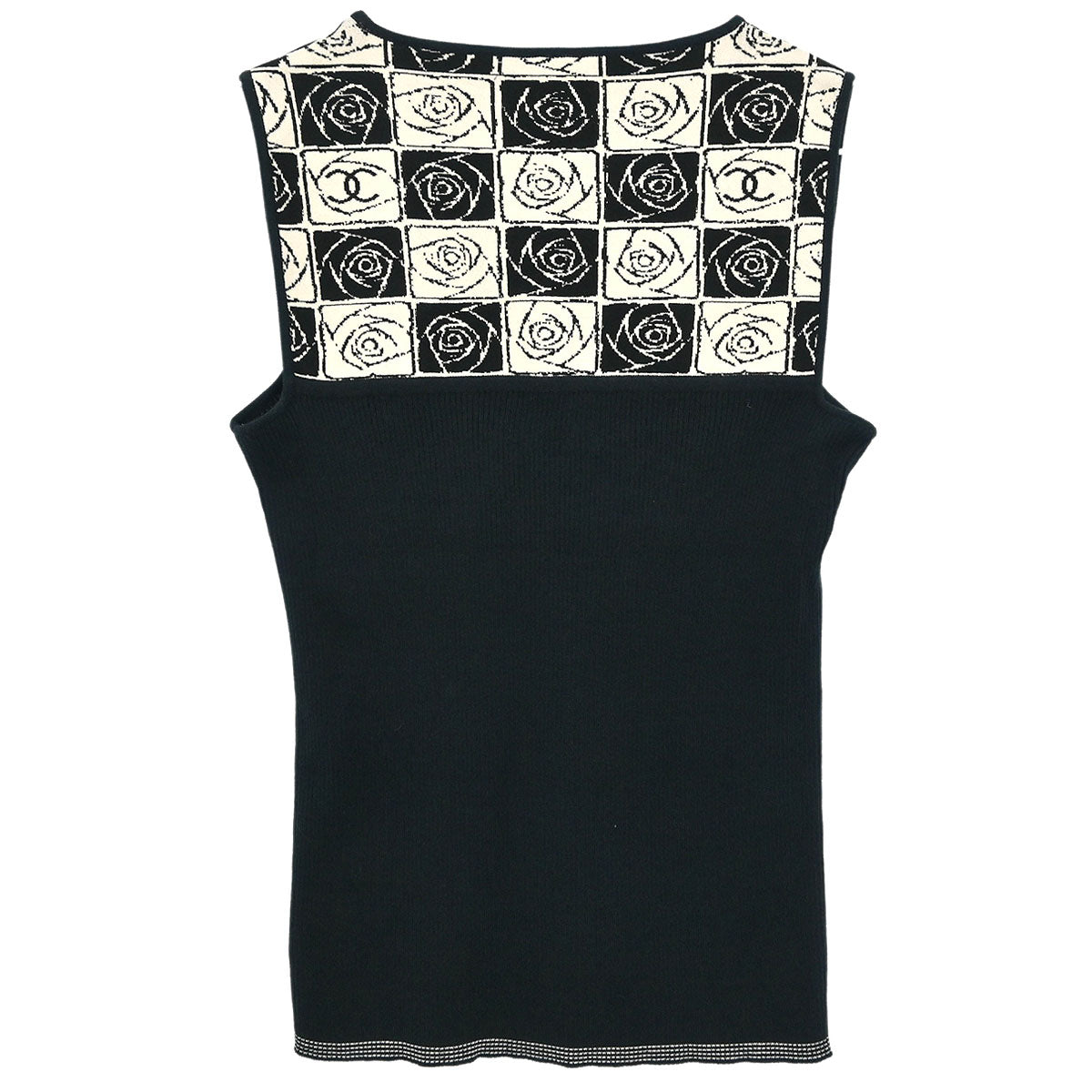 Chanel 2004 Sleeveless Tank Top Black #38
