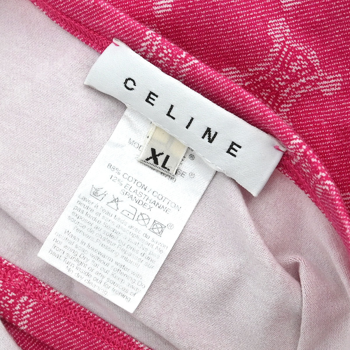 Celine Macadam T-shirt Pink #XL