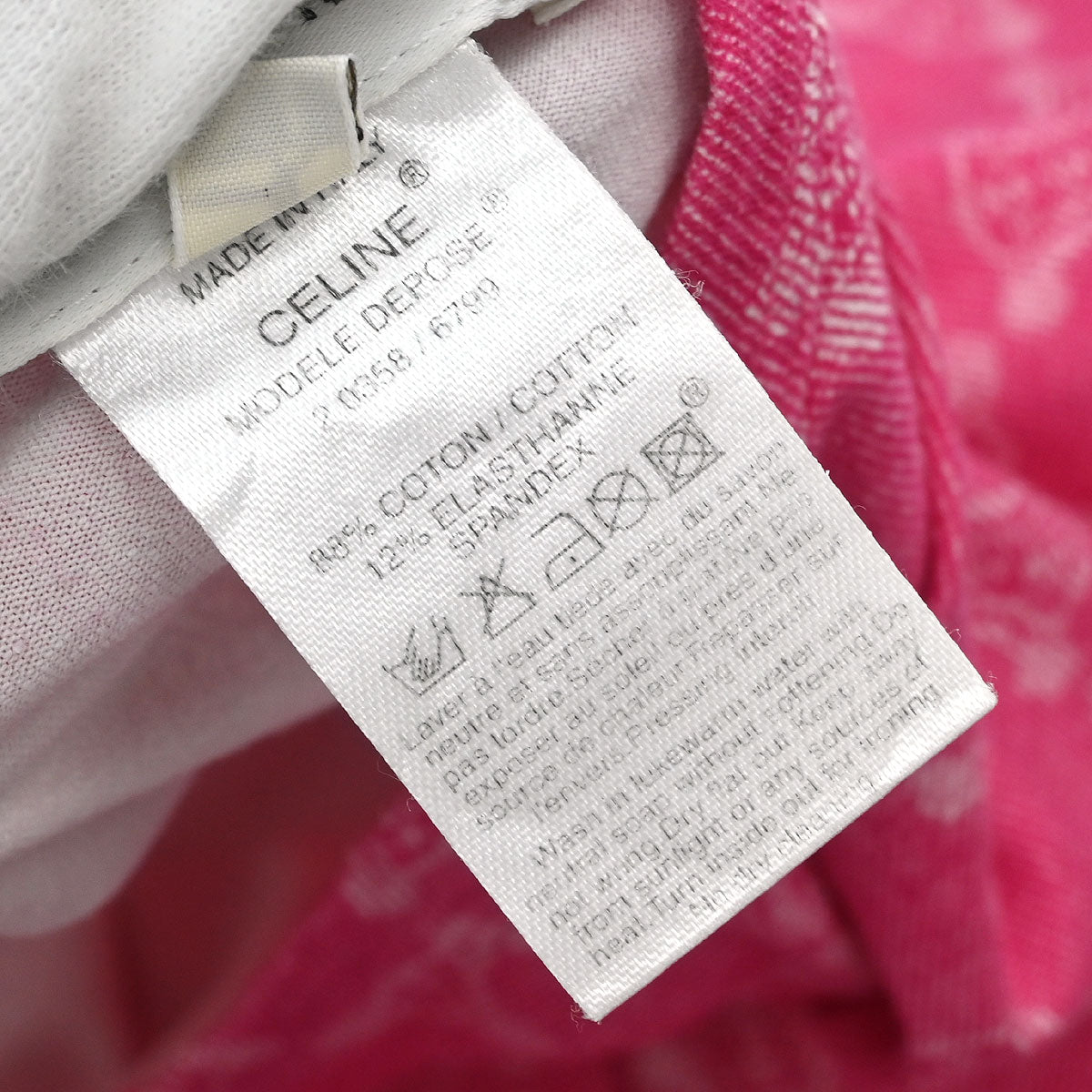 Celine Macadam T-shirt Pink #XL