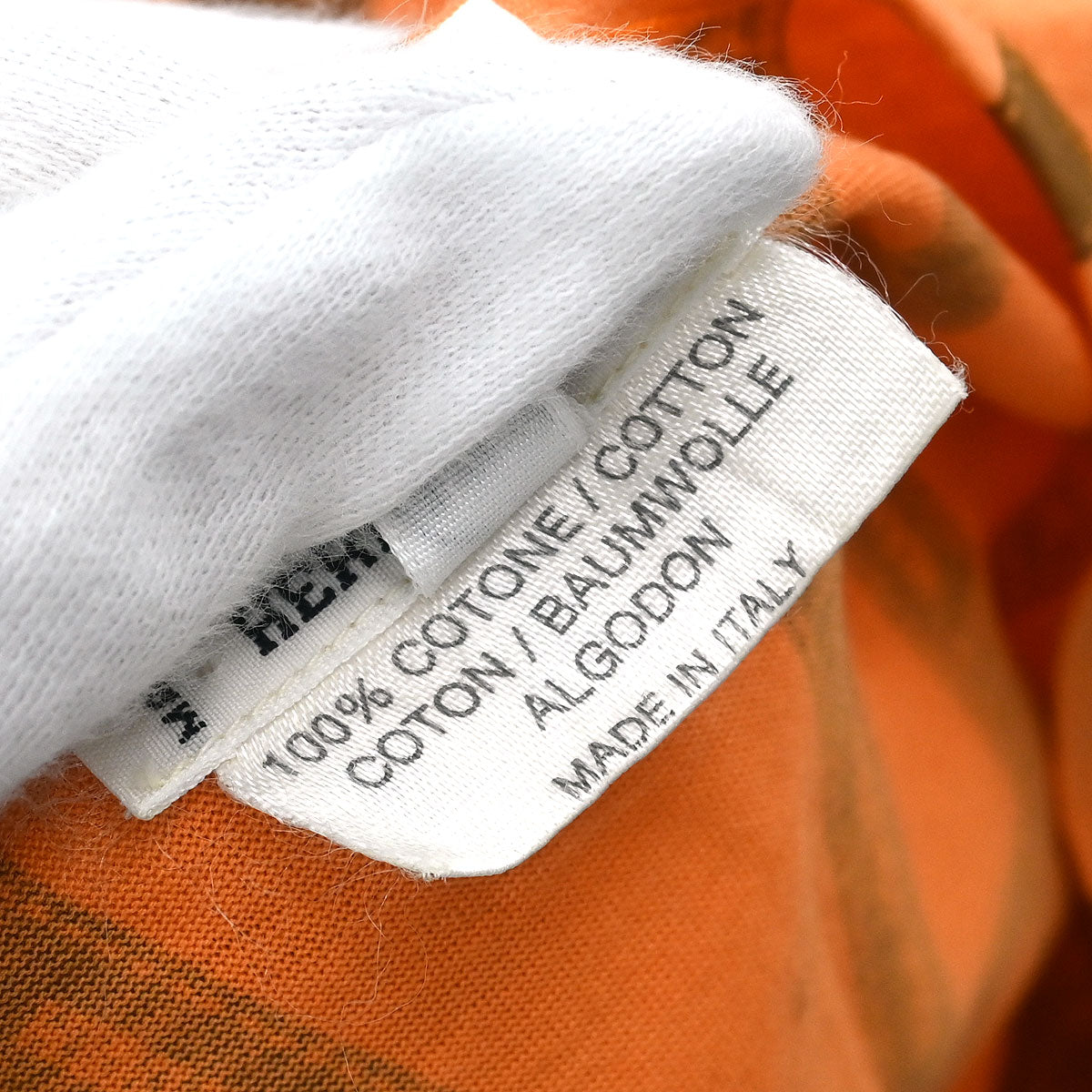 Hermes Long Sleeve T-shirt Top Orange #M