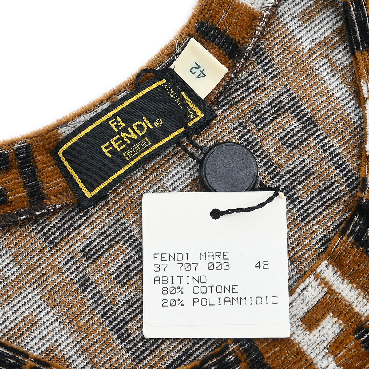 Fendi Sleeveless Dress Brown #42