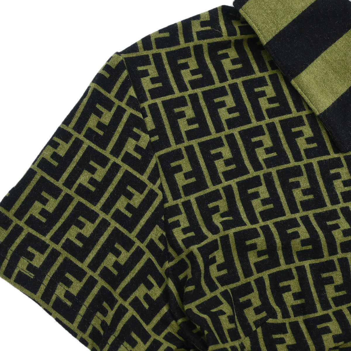 Fendi Polo Shirt Top Zucca Dark Green #44