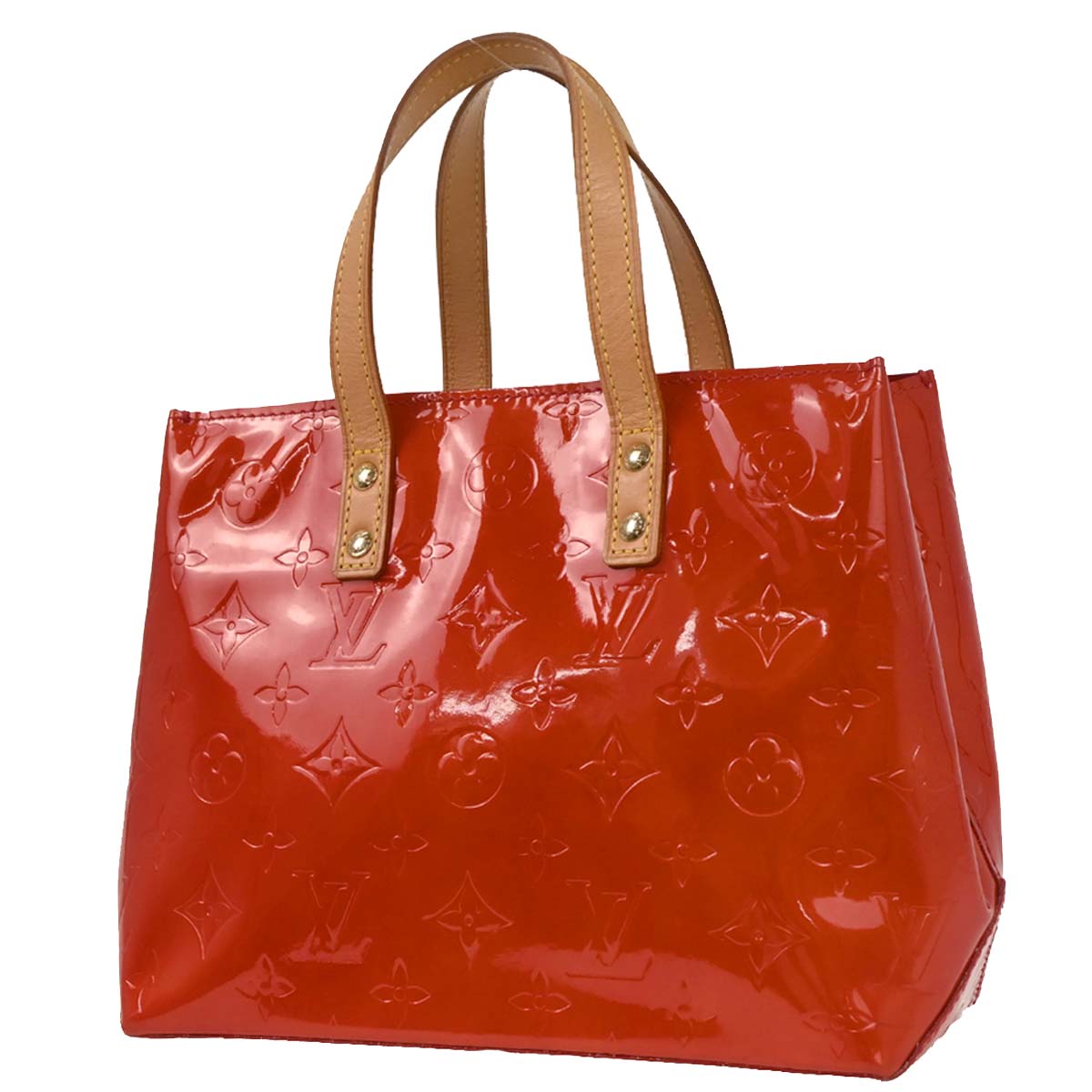 Louis Vuitton Red Vernis Reade PM Tote Handbag M91088