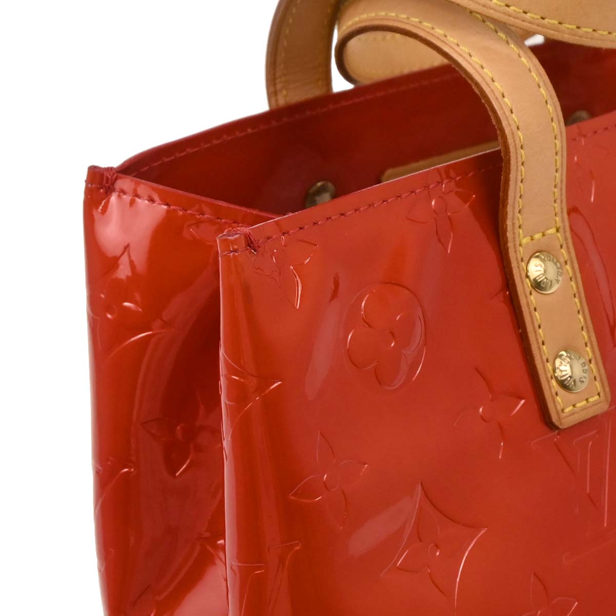 Louis Vuitton Red Vernis Reade PM Tote Handbag M91088