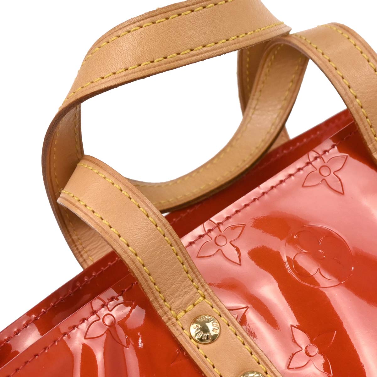 Louis Vuitton Red Vernis Reade PM Tote Handbag M91088